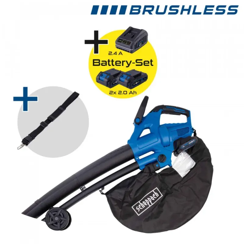 Scheppach Cordless leaf blower/vacuum 3-in-1 BC-BLV720-X, SET S2.5, Scheppach 5912105400