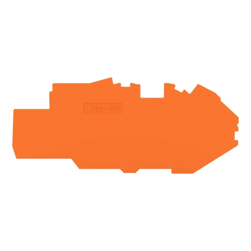 WAGO End and Intermediate Plate Orange, 1 mm Thick 2216-7792