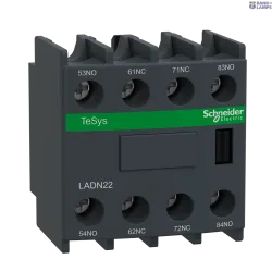 Schneider Electric LADN22 — Auxiliary Contact Block TeSys Deca, 2NO, Screw Terminals, IP20, Dark grey, 2NC, TeSys D CAD