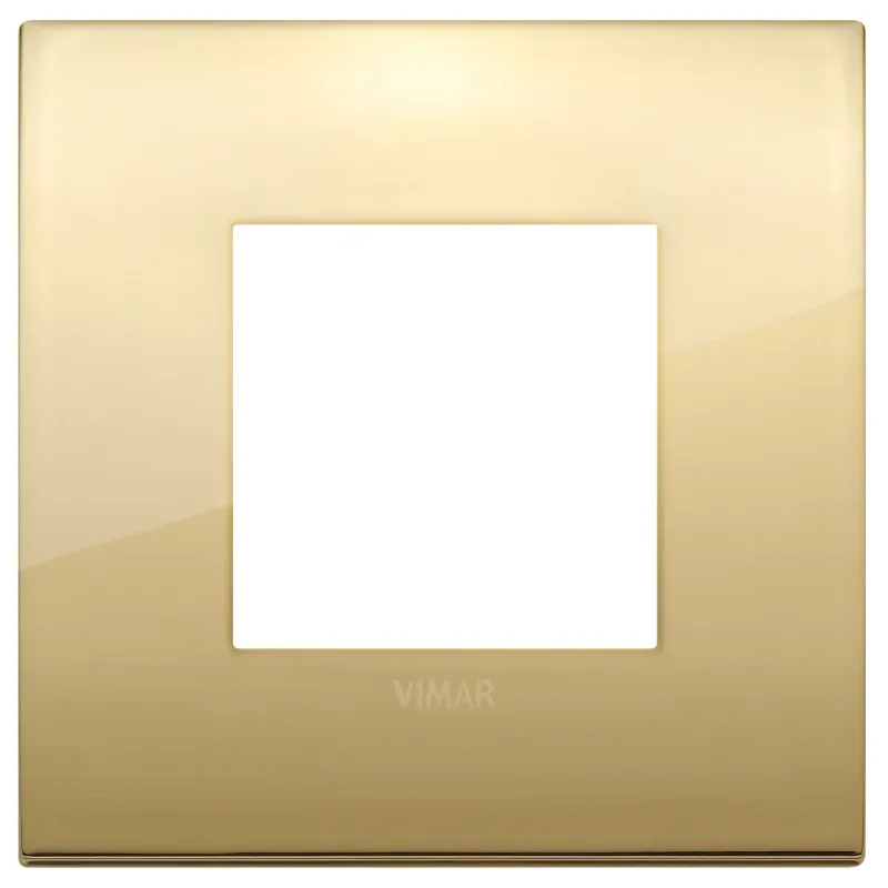 Vimar Classic plate 2M metal gold 19642-07