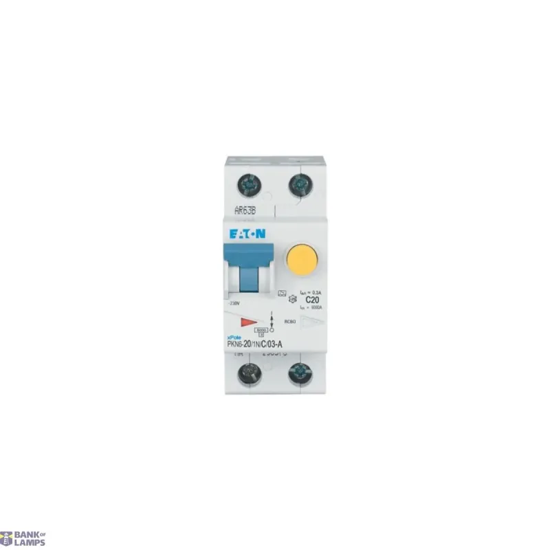 EATON RCD/MCB combination, 20 A, 300 mA, MCB trip characteristic 236679