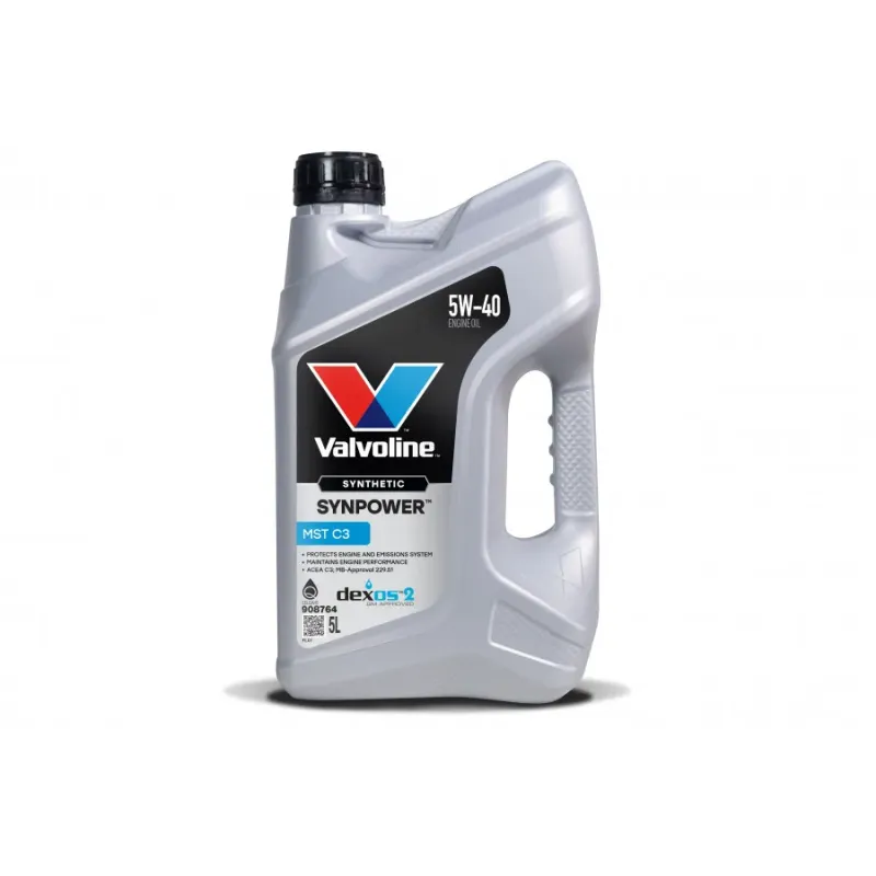 Valvoline Motoreļļa Synpower MST C3 5W40 5L, Valvoline 908764