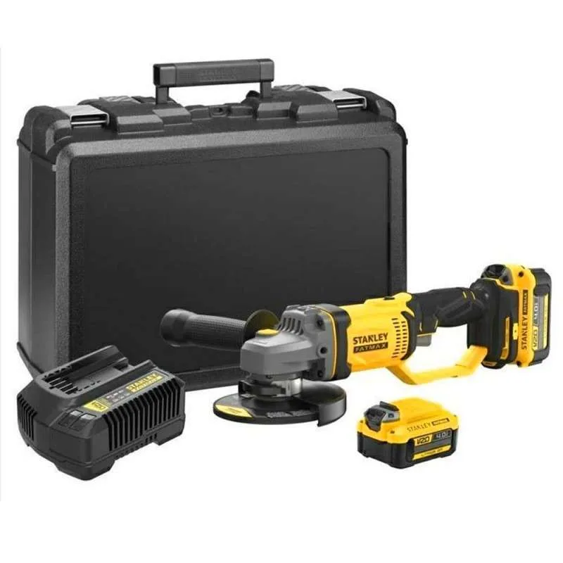 Stanley Leņķa slīpmašīna Stanley SFMCG400M2K; 20V, 2x4,0Ah 26-3-G400M2K