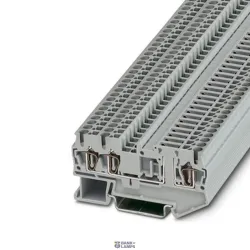 Phoenix Contact 3038448 — Disconnect Terminal Block ST 2.5-TWIN-TG, 20A, Spring-Cage Connection, Gray, Ns 35/7,5, Ns 35/15 Phoenix Contact 3038448 — Disconnect Terminal Block ST 2.5-TWIN-TG, 20A, Spring-Cage Connection, Gray, Ns 35/7,5, Ns 35/15