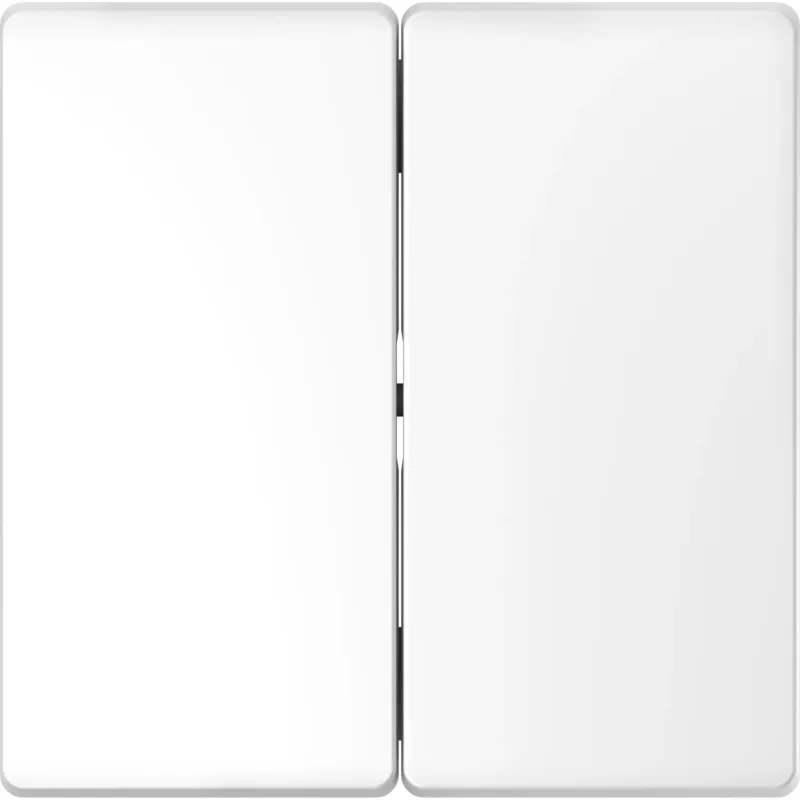 Schneider Electric Control Device Cover Plate Merten System D, White, 2-Gang MTN3400-6035