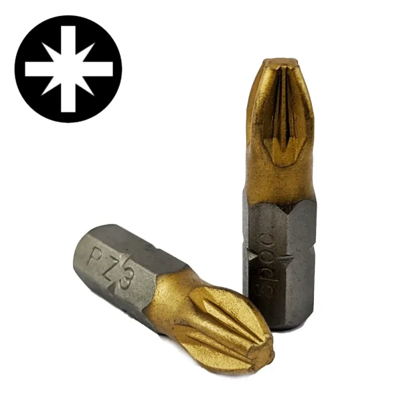 Specialist+ SPECIALIST+ skrūvgrieža uzgalis TITANIUM PZ3, 10gab 24-2-034