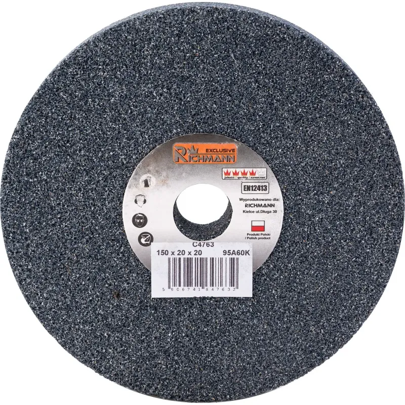 RICHMANN Keramiskais slīpēšanas ritenis 150 x 20 x 20 GREY 95A60K 42-C4763