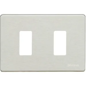 BTicino 503/2/X — Cover Plate Magic 2 Modules, IP20, Grey, 118×80×7mm BTicino 503/2/X — Cover Plate Magic 2 Modules, IP20, Grey, 118×80×7mm