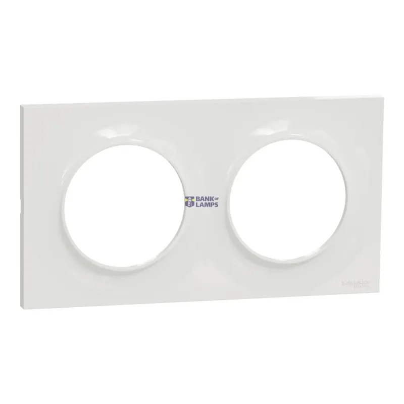 Schneider Electric Cover Frame for Domestic Switching Devices , White, Odace S520704