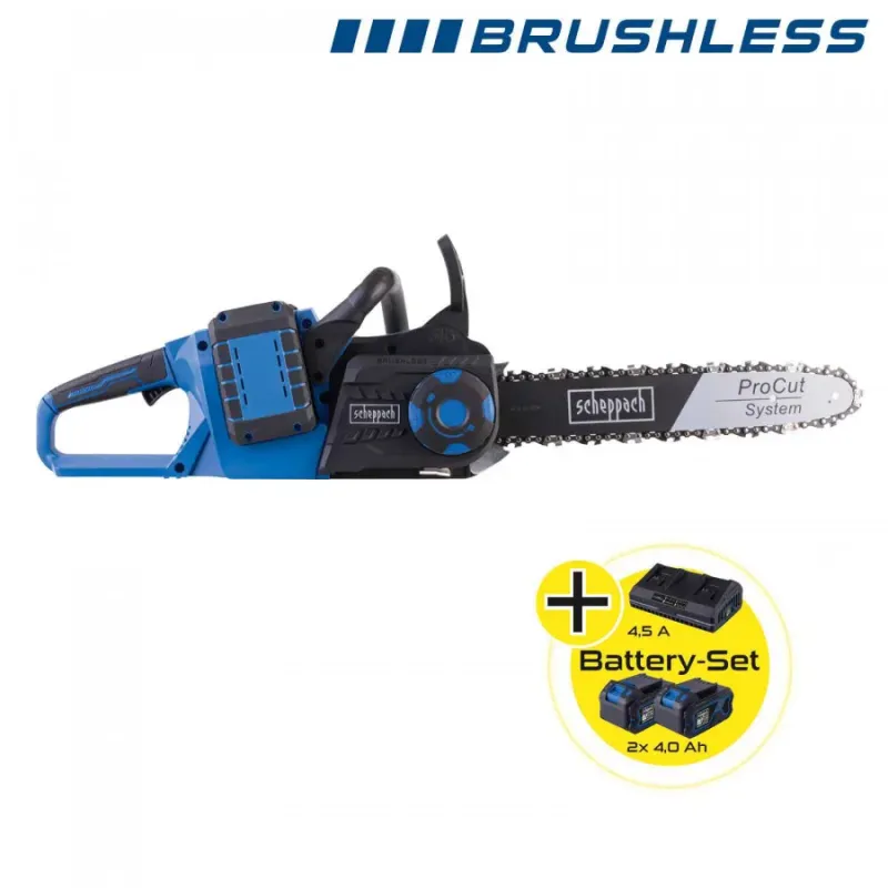 Scheppach Cordless chainsaw BC-CS355Duo-X 2x20V, SET XL2, Scheppach 5910309401