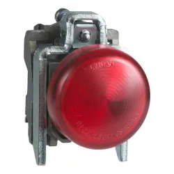 Schneider Electric XB4BVG4 — Pilot Light Harmony XB4, 120V AC, 22.5mm, Red, IP66