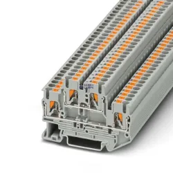 Phoenix Contact 3210567 — Double-Level Terminal Block PTTB 2.5, 22A, Push-In Connection, 1St And 2Nd Level, Gray, Ns 35/7,5, Ns 35/15