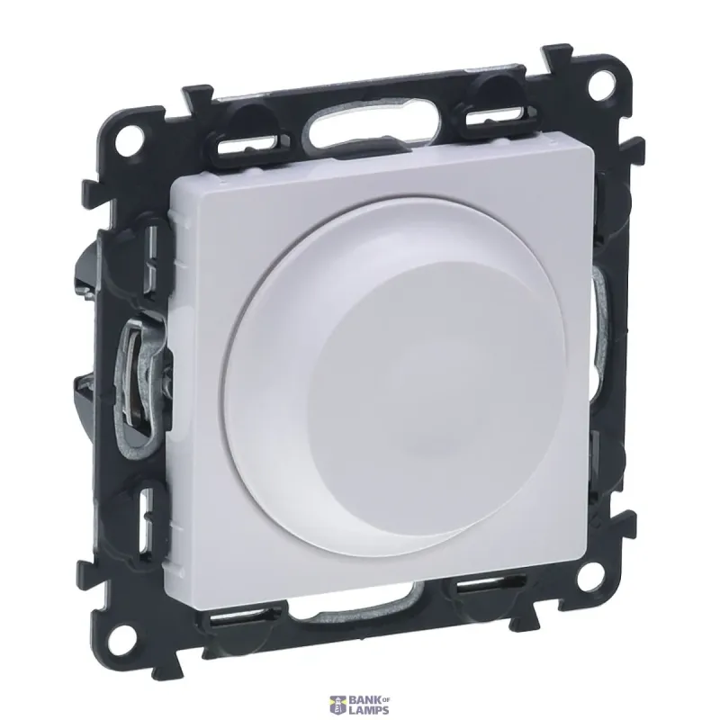 Legrand Rotary Dimmer Valena Life 240V, 50Hz, with Cover, White 752160