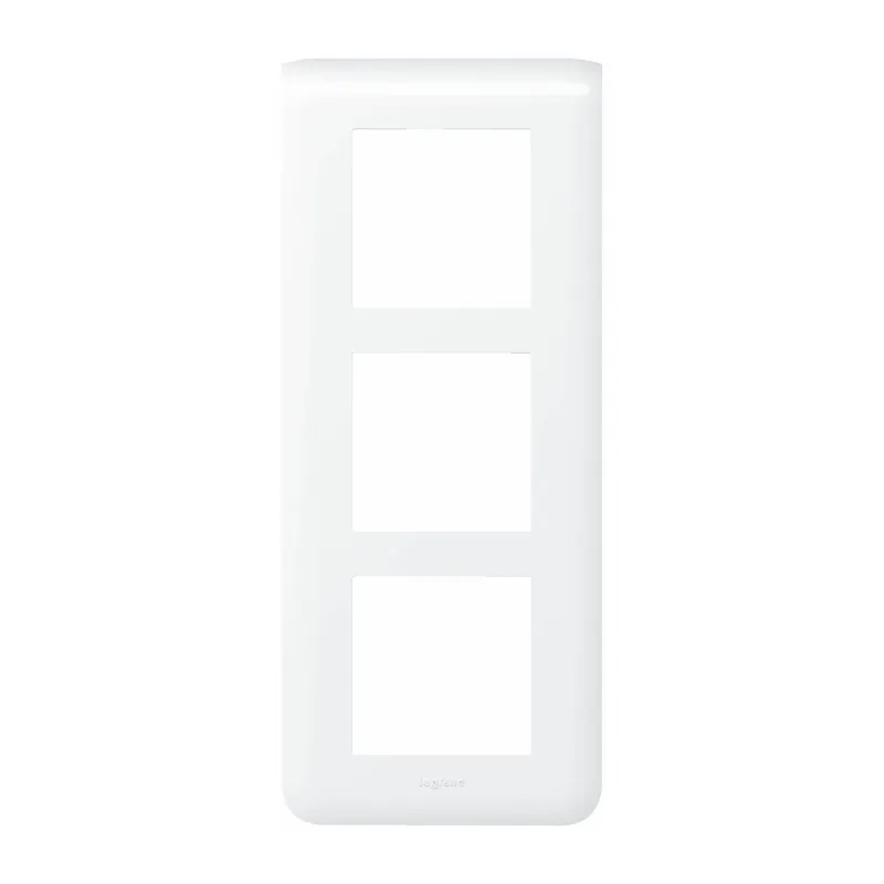 Legrand Plate Mosaic 3X2, 3 x 2, 57 mm, vertical, White 078856L