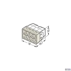 WAGO 2273-208 — Push Wire® клемма соединительная 8-Conductor, Max. 2.5 mm², Transparent, For Solid Conductors WAGO 2273-208 — Push Wire® клемма соединительная 8-Conductor, Max. 2.5 mm², Transparent, For Solid Conductors