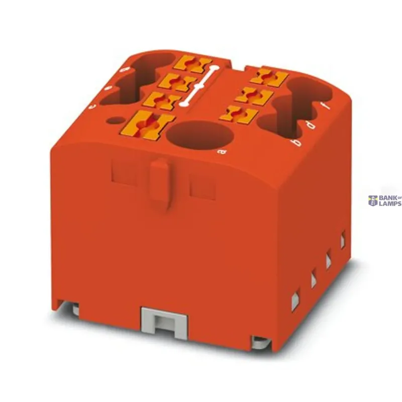 Phoenix Contact Distribution Block PTFIX 6/6X2.5 RD, 24A, Red, Push-In 3273334