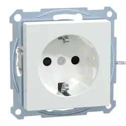 Schneider Electric MTN2300-0325 — Socket Outlet Merten System M SCHUKO, White, SCHUKO -Outlet, Shutter, screwless terminals, Active, Glossy, System M Schneider Electric MTN2300-0325 — Socket Outlet Merten System M SCHUKO, White, SCHUKO -Outlet, Shutter, screwless terminals, Active, Glossy, System M