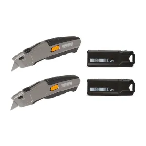 2 trapecveida naži + 50 asmeņu komplekts ToughBuilt®