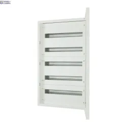 EATON 283050 — BF-U-5/120-C Complete flush-mounted flat distribution board, white, 24 SU per row, 5 rows, type C