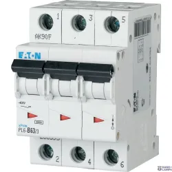 EATON 286595 — PL6-B63/3 Miniature circuit breaker (MCB), 63 A, 3p, characteristic: B
