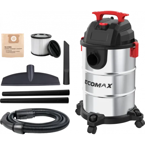 Ecomax Mitrās un sausās uzkopšanas putekļsūcējs EMX 25L, Ecomax EM19307-25BA