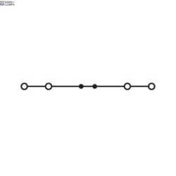 WAGO 2001-1404 — Through Terminal Block 4-Conductor, 1.5 mm², Black, For Ex E Ii and Ex I Applications