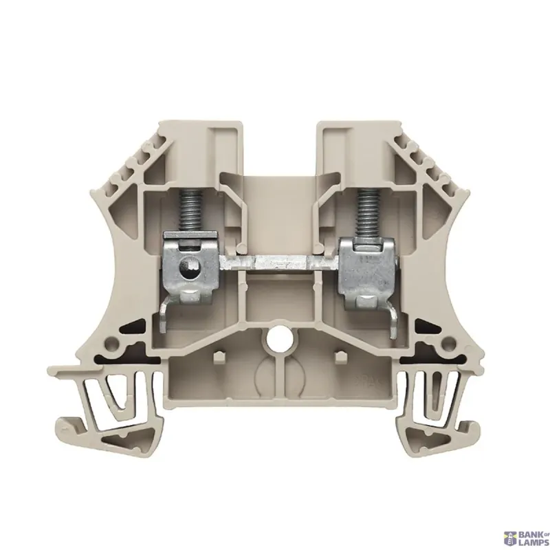 Weidmüller Feed-Through Terminal Block Screw connection, dark beige, 6 1020200000