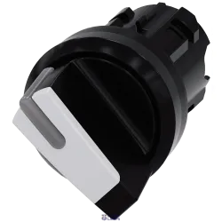 Siemens 3SU1002-2BF60-0AA0 — Toggle switch, illuminable, 22 mm, round, plastic, black, white Siemens 3SU1002-2BF60-0AA0 — Toggle switch, illuminable, 22 mm, round, plastic, black, white