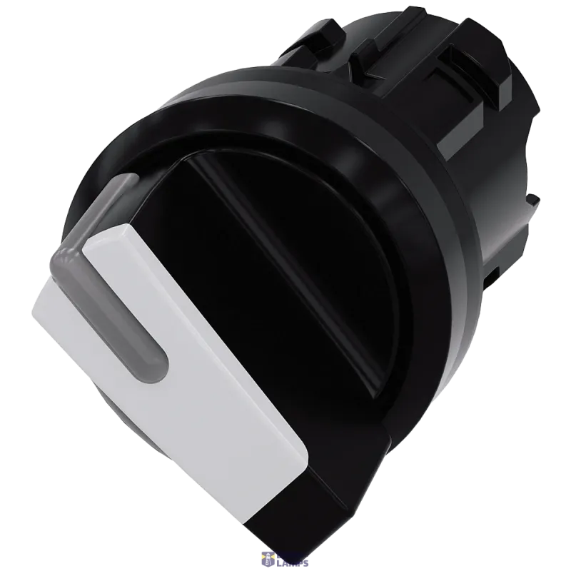 Siemens Toggle switch, illuminable, 22 mm, round, plastic, black 3SU1002-2BF60-0AA0