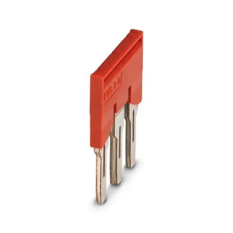 Phoenix Contact Plug-In Bridge FBS 3-8, 3-Position, 8.2mm Pitch, 41A, Red 3030297