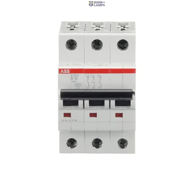 ABB S203-B16 Miniature Circuit Breaker - 3P - B - 16 A 2CDS253001R0165