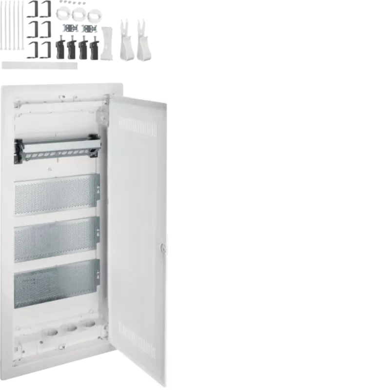 Hager Volta Multimedia 4 ROW PLASTERBOARD PLASTIC DOOR VH48WWH