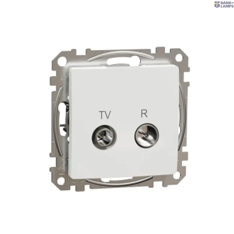 Schneider Electric Connector Sedna Design & Elements, White, 4dB, TV/R 4db SDD111471R