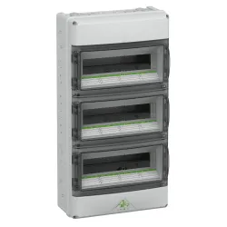 Spelsberg 73344201 — Small Distribution Board AK 42, 400 V AC, 42 Modules, 3 Rows, IP65, IK08, 315 × 600 × 155 mm, Pre-Mounted