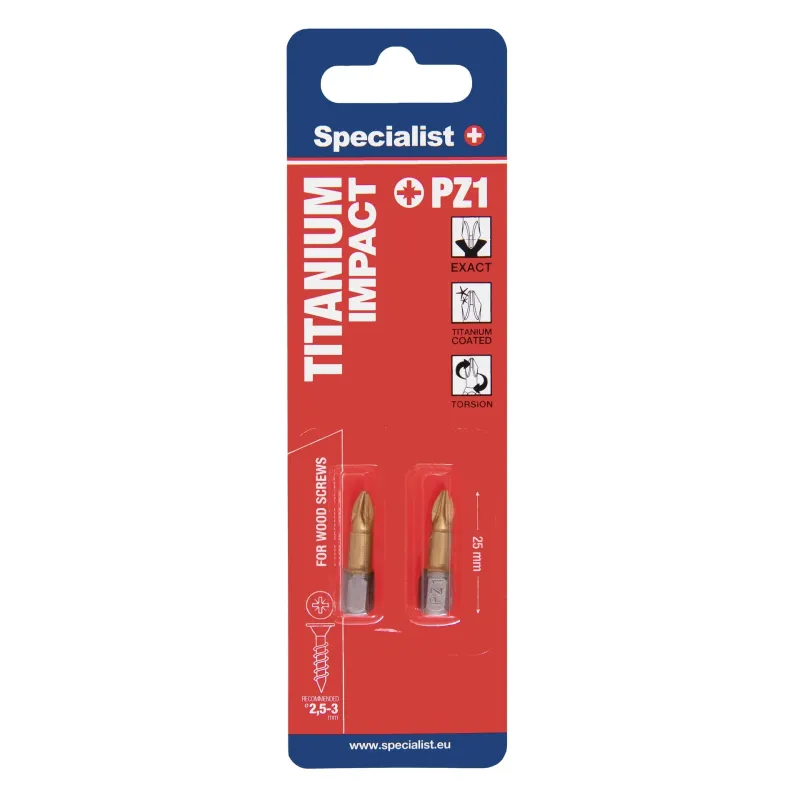 Specialist+ SPECIALIST+ uzgalis TITANIUM PZ1, 25 mm, 2 gab. 24-2-073