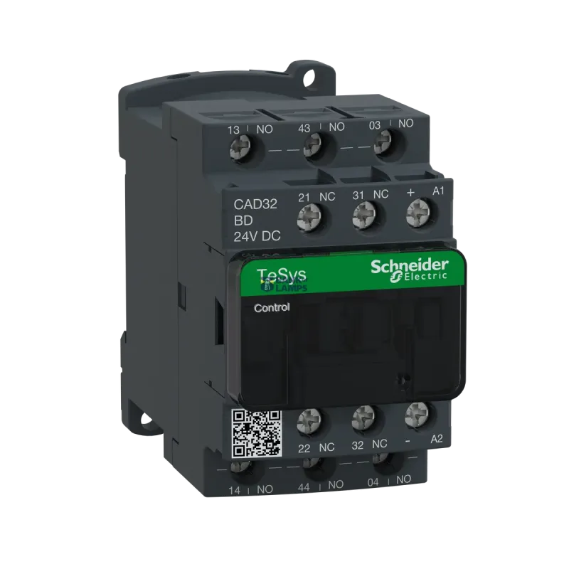 Schneider Electric Control Relay TeSys CAD, 690 V, 3NO, IP2X front face, 24 V CAD32BD