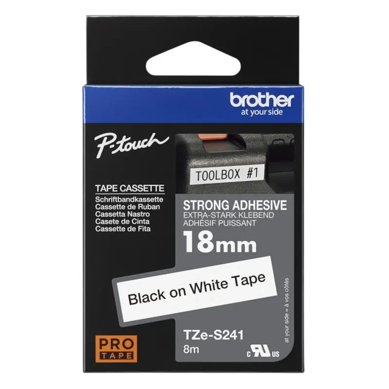 BROTHER Melns uz balta STRONG 9mm 31-1-TZES241
