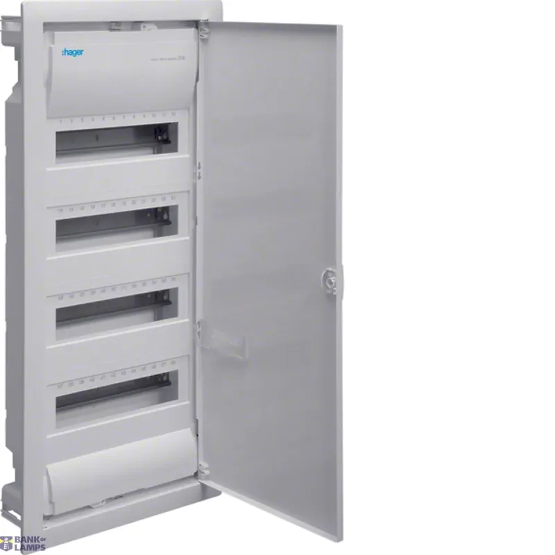Hager Enclosure Volta Flush, 4x12MOD, IP30 VU48NE