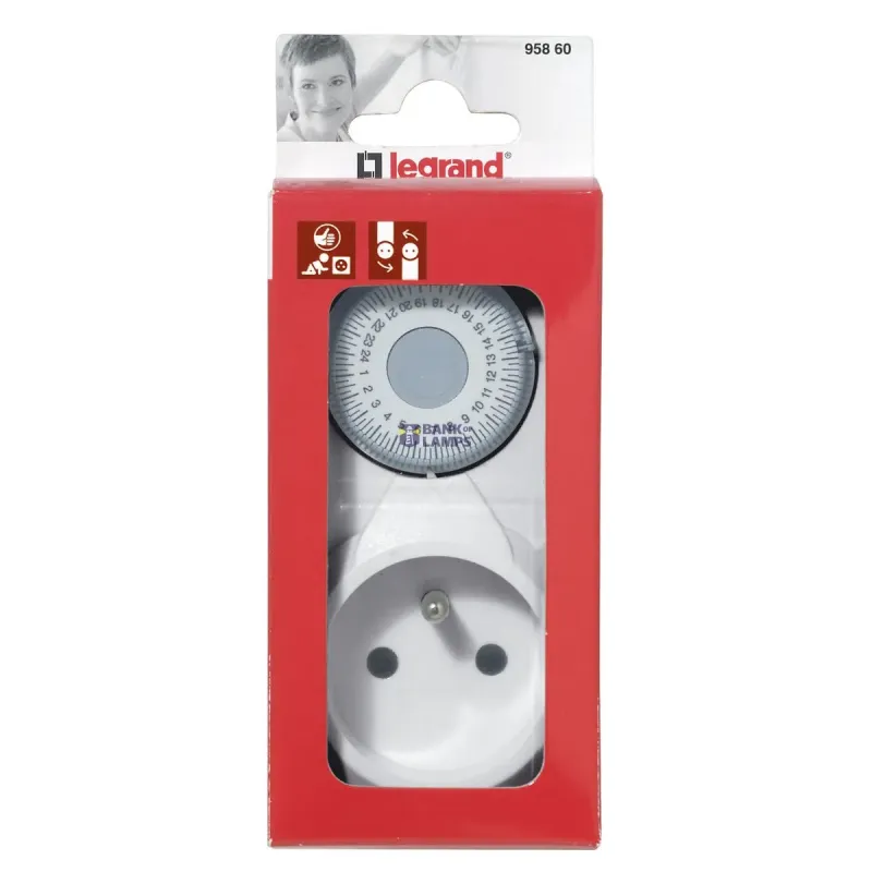 Legrand Plug Rex IP20, 16A, 50Hz, 2P, Adapter Plug with Socket 095860