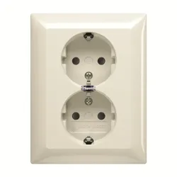 Busch-Jaeger 2TKA00003903 — 202 EUJ-92 Cover Plates (partly incl. Insert) Protective Contact (SCHUKO) white - Basic55 Busch-Jaeger 2TKA00003903 — 202 EUJ-92 Cover Plates (partly incl. Insert) Protective Contact (SCHUKO) white - Basic55