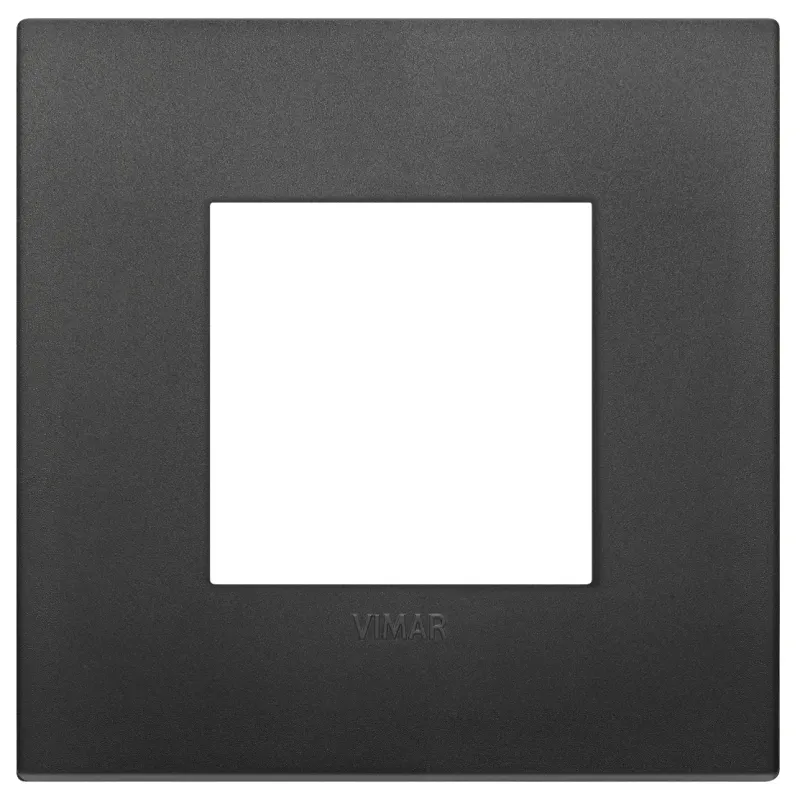 Vimar Classic plate 2M technopolymer black 19642-71