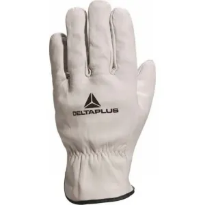 Gloves, cowhide, grey 10, Delta Plus