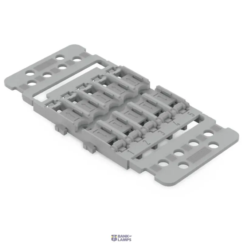 WAGO Mounting Carrier with Strain Relief 5-Way, For Inline 221-2515
