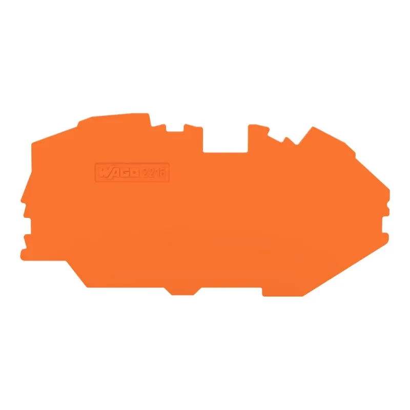 WAGO End and Intermediate Plate Orange, 1 mm Thick 2216-7692