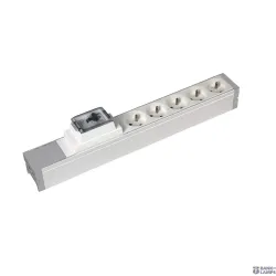 Legrand 073414 — Socket Outlet 5×2P+E, 16A, 30mA, Aluminium, Matt