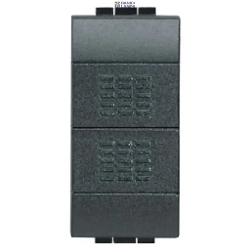BTicino Push Button LivingLight 10A, 2, 1P, 1 Module, 250 V AC L4036