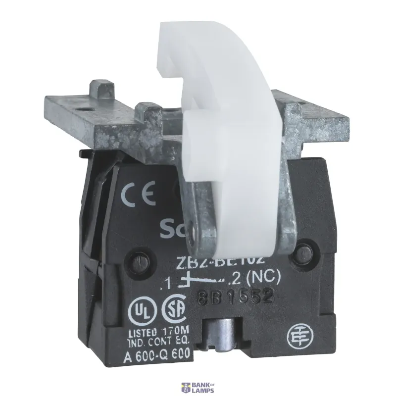 Schneider Electric Contact Block Harmony XAC, 1NC, Spring Return, 10A XACS102
