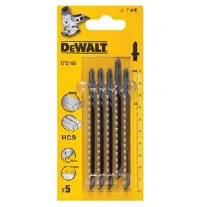 DeWalt Shank Jigsaw Blade HCS T (5pcs) DT2165-QZ DeWALT DT2165-QZ