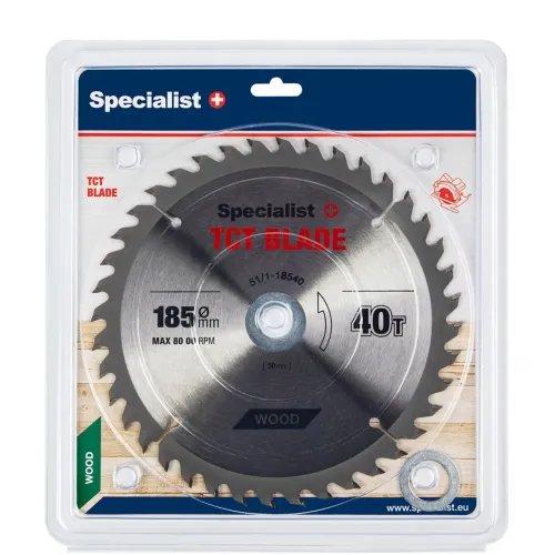 Specialist+ SPECIALIST+ griešanas disks, 185 x 40T x 30/20/16 mm 51-1-18540