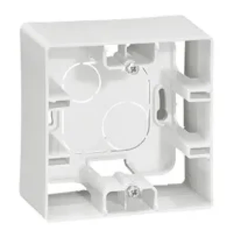 Legrand Mounting Box 1-Gang, White, 1 Module, IP2X, Width 88.5mm 664798